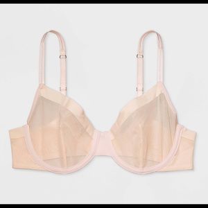 Auden 32B Soft Petal Mesh Unlined Bra